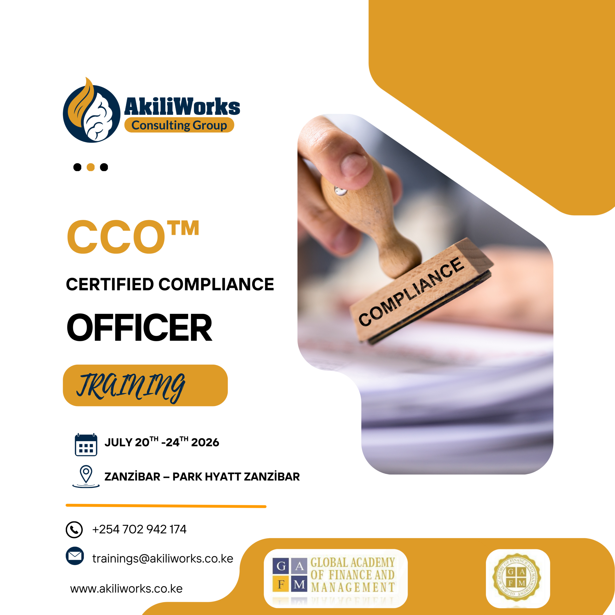 CCO™ – Certified Compliance Officer
