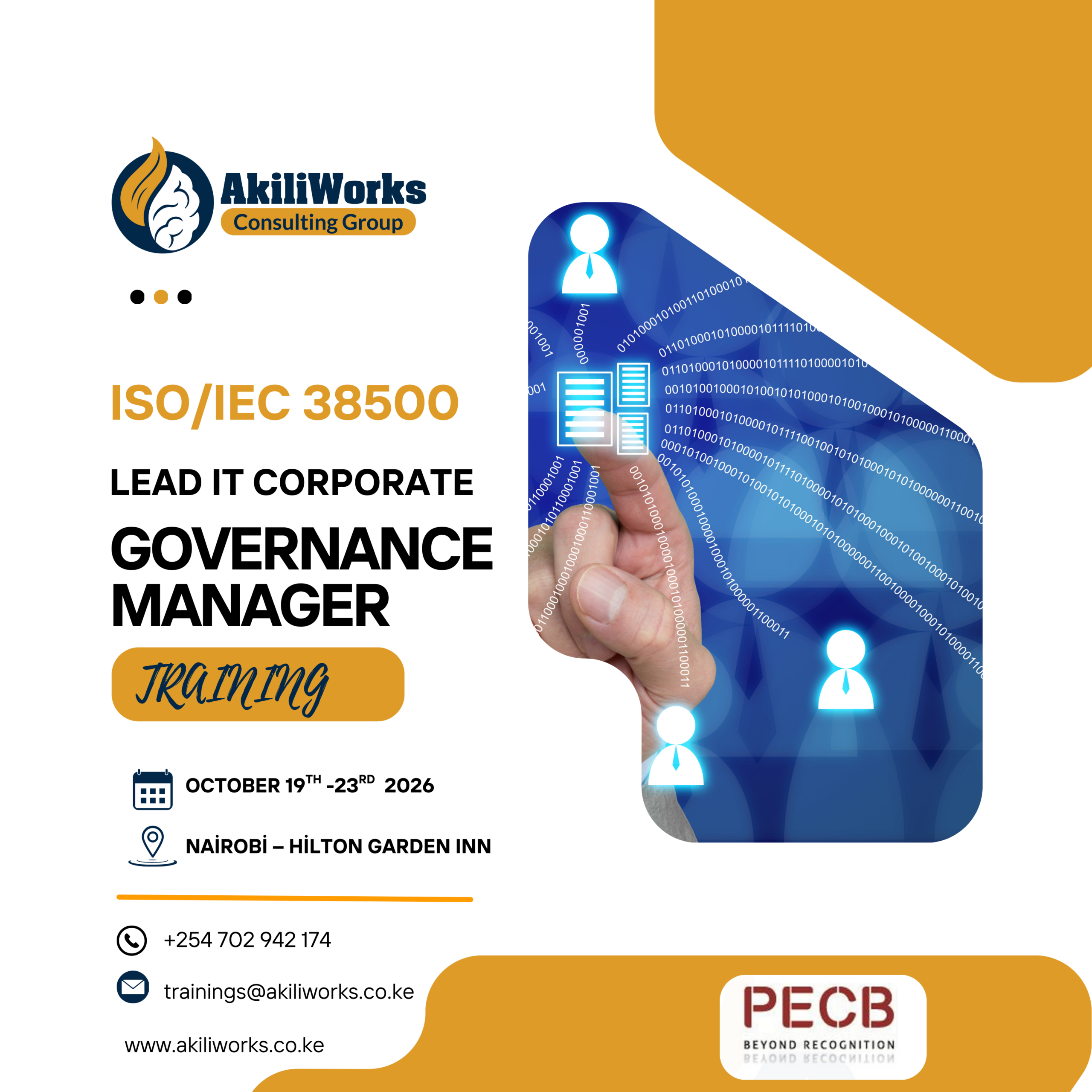 ISO/IEC 38500 Lead IT Corporate Governance Manager